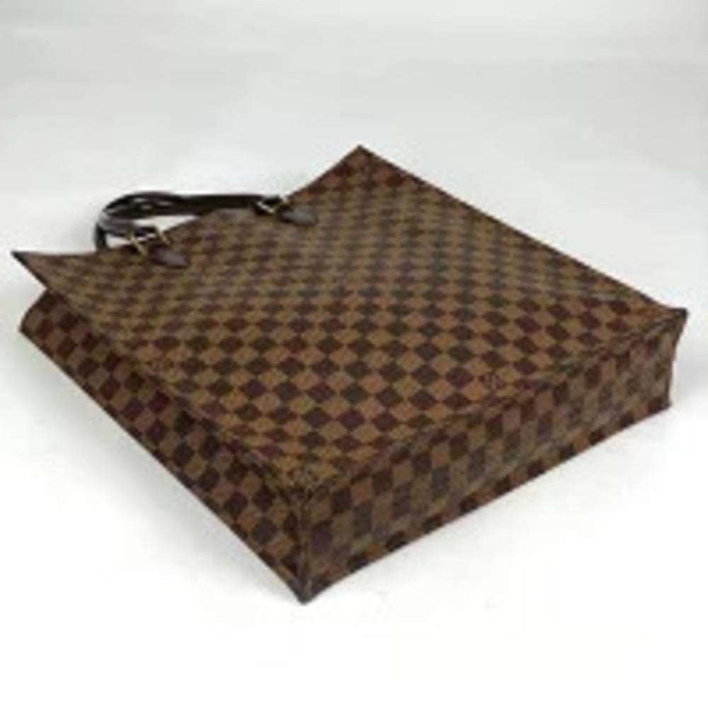Louis Vuitton Plat Brown Bag Commuter Sac Damier Handbag Tote Brown